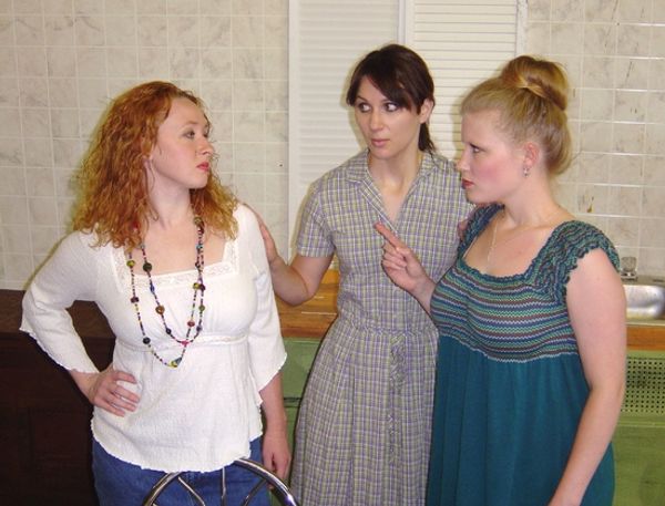 Mindy Heithaus (Meg), Kate Glasheen (Lenny) and Tess Talbot (Chick) Photo